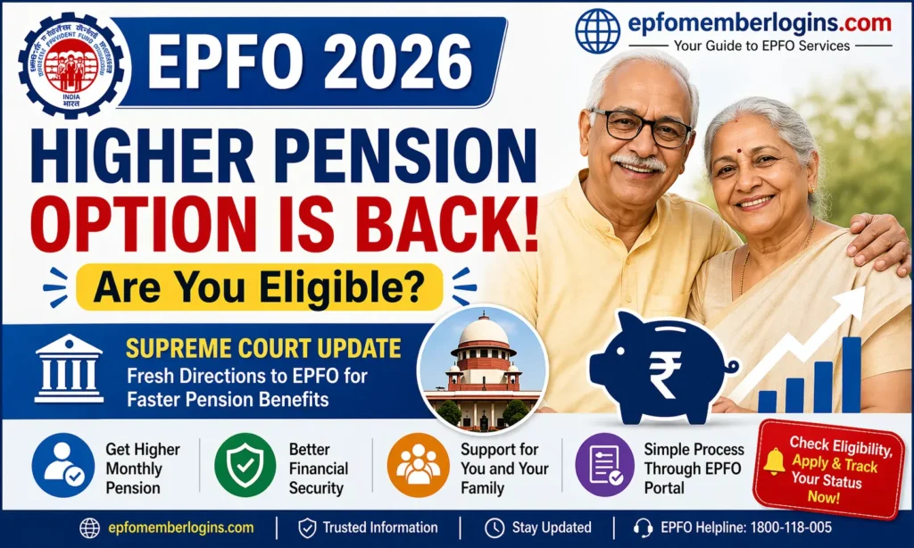 EPFO Higher Pension Option is Back | Are You Eligible? 