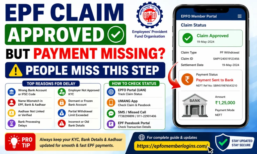EPF Claim Approved but Payment Missing