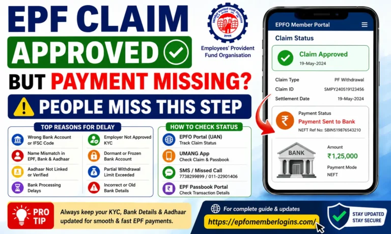 EPF Claim Approved but Payment Missing| You Miss This Step