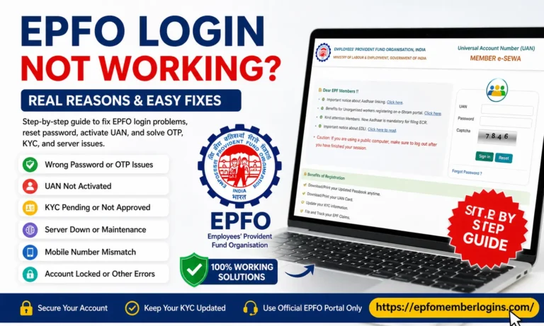 EPFO Login Not Working? Real Reason Will Shock You!